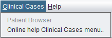 spectrIm-QMRS version 3.0.1 Alpha Clinical Cases menu