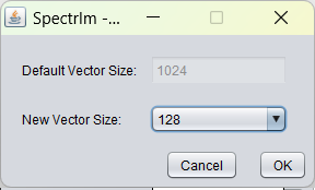 Graphical user interface to set HLSVD filtering properties.